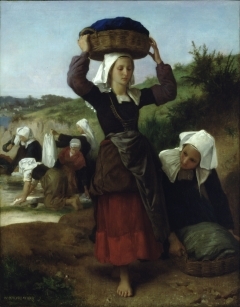 The Washerwomen of Fouesnant painted by Bouguereau in 1869