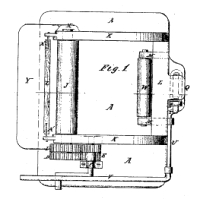 Flat surface with roller at each end